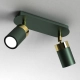lafabryka.pl Lampa sufitowa JOKER GREEN/GOLD 2xGU10 MLP7718 Milagro